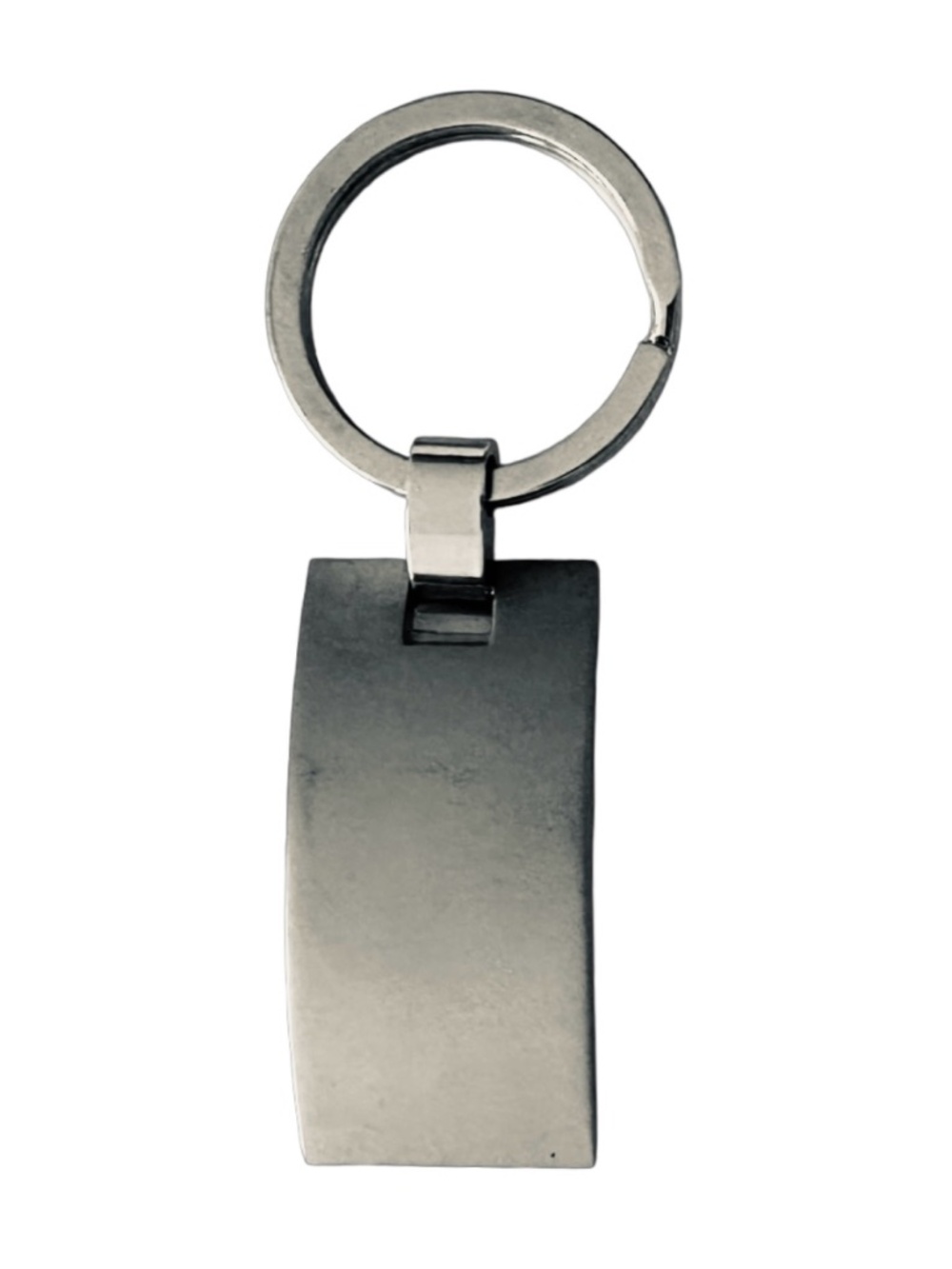 RESTORATION HARDWARE Silver-tone Metal Keychain 3.5” Embossed RH Monogram - Picture 2 of 4